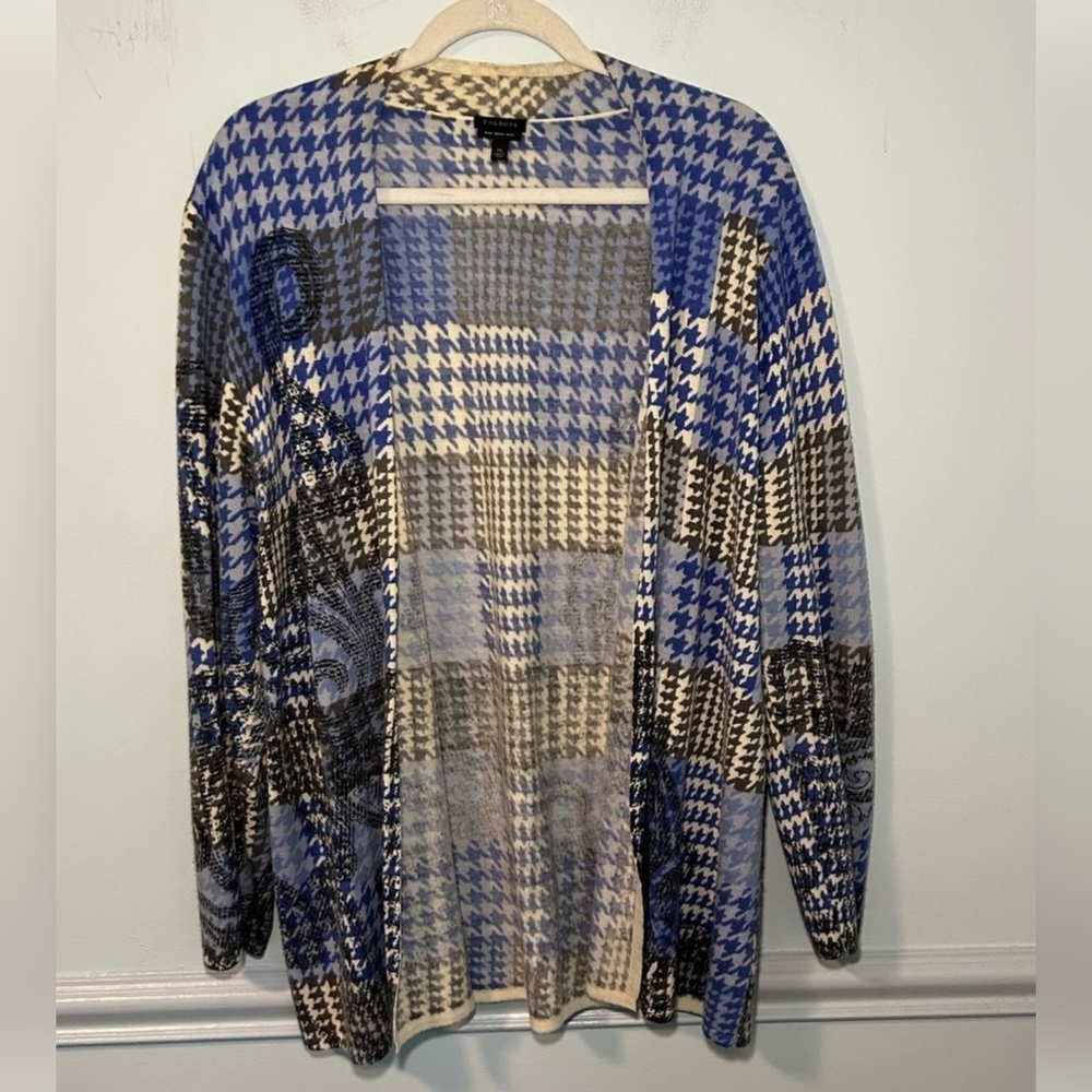 TALBOTS Merino Wool Cardigan Sweater XL